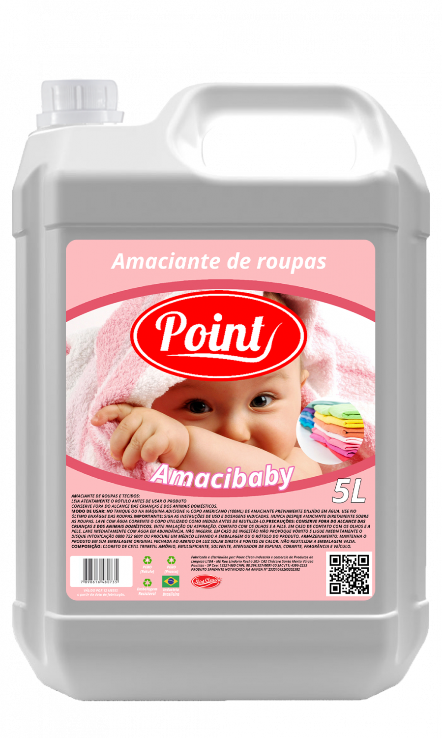 Amaciante AmaciBaby Point - 5 litros