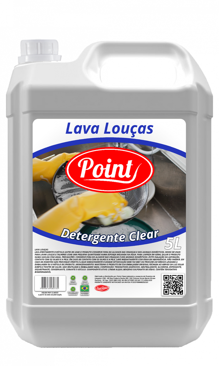 Detergente Clear Point - 5 Litros