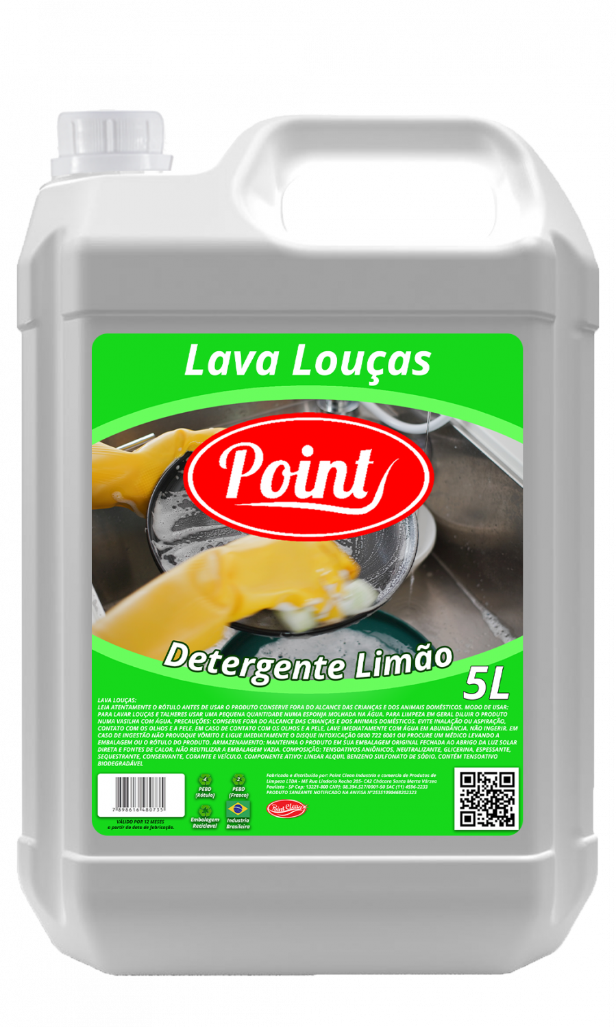 Detergente Limão Point - 5 Litros