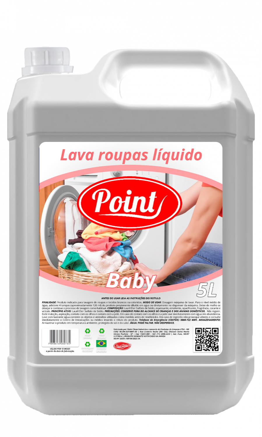 Lava Roupas Baby Point - 5 litros