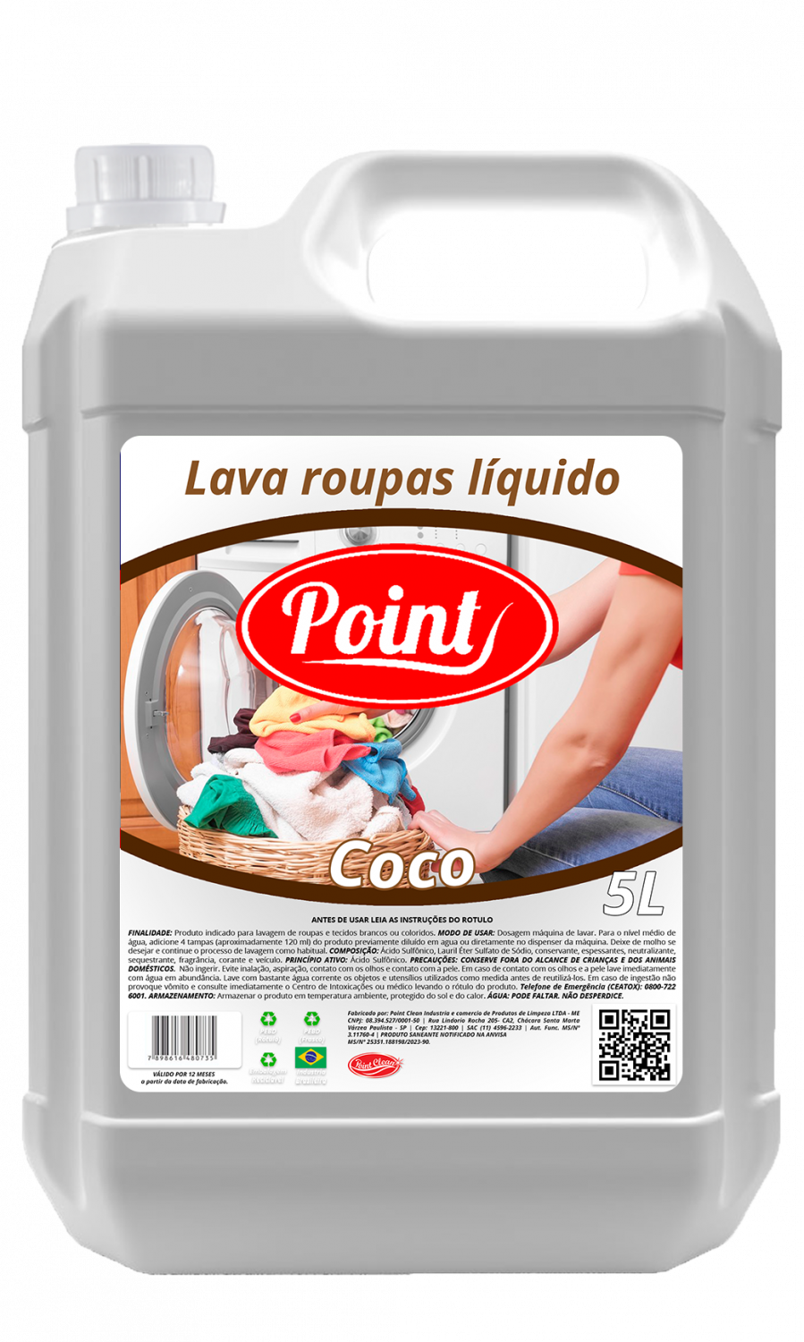 Lava Roupas Coco Point - 5 litros